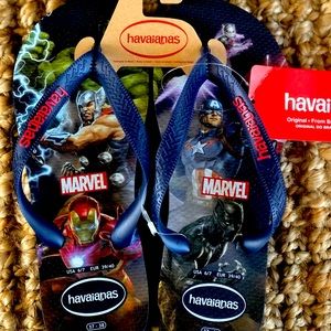 Havaianas Marvel Flip Flops Brand New with tags